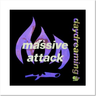 massive attack blue Posters and Art